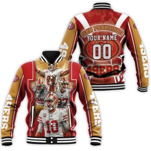 Super Bowl San Francisco 49Ers Nfc Champions Personalized Baseball Jacket