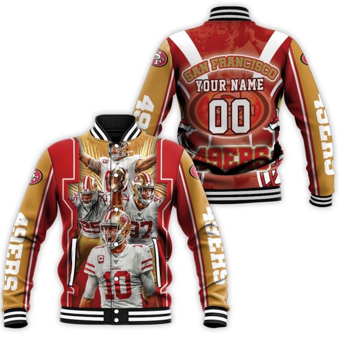 Super Bowl San Francisco 49Ers Nfc Champions Personalized Baseball Jacket