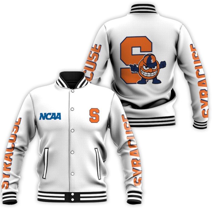 Syracuse Orange Ncaa Bomber Jacket 3D Baseball Jacket