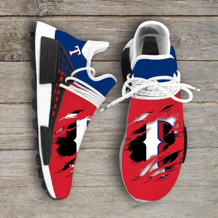 Texas Rangers MLB Sport Teams NMD Human Race Shoes Running Sneakers NMD Sneakers