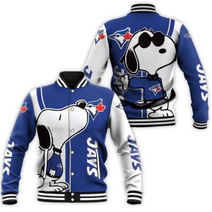 Toronto Blue Jays Snoopy Lover 3D Printed Baseball Jacket