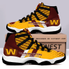 Washington Football Team Air Jordan 11 Custom Sneaker For Fans