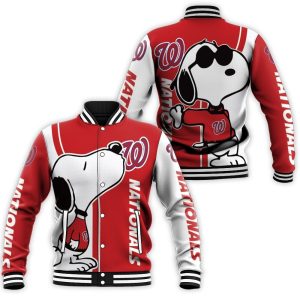 Washington Nationals Snoopy Lover 3D Printed Baseball Jacket