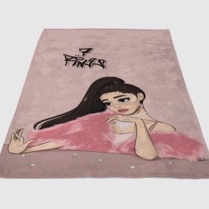 7 Rings Ariana Grande Fleece Blanket Sherpa Blanket