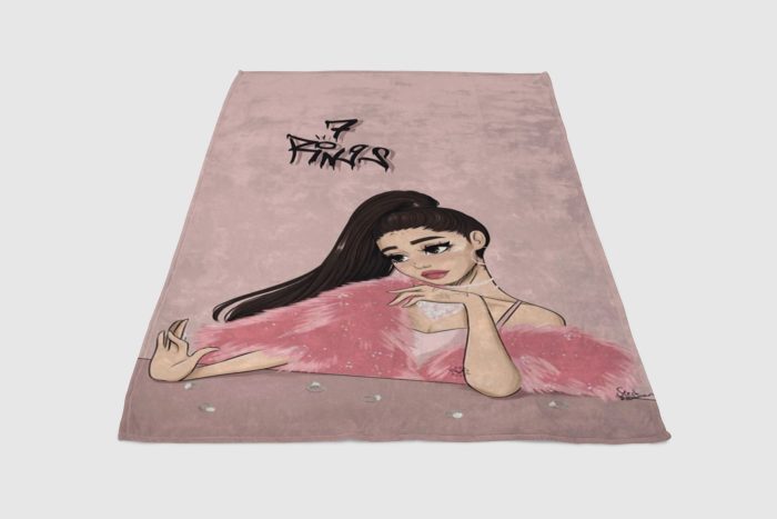 7 Rings Ariana Grande Fleece Blanket Sherpa Blanket