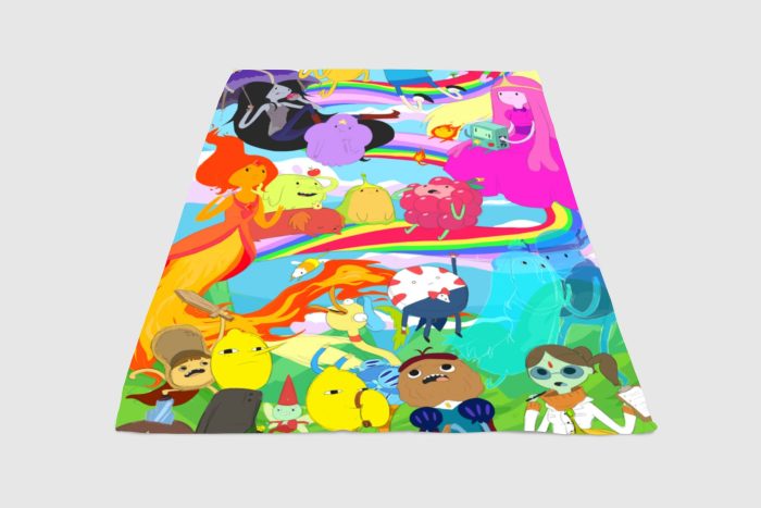 Adventure Time Collage Character Fleece Blanket Sherpa Blanket