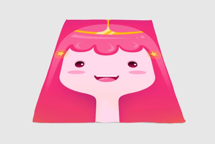 Adventure Time Pink Character Fleece Blanket Sherpa Blanket