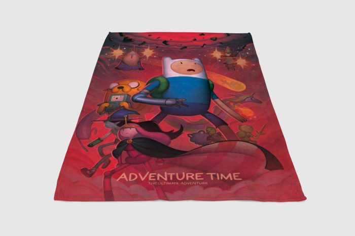 Adventure Time Wallpaper Fleece Blanket Sherpa Blanket