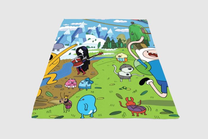 Adventure Time World Fleece Blanket Sherpa Blanket