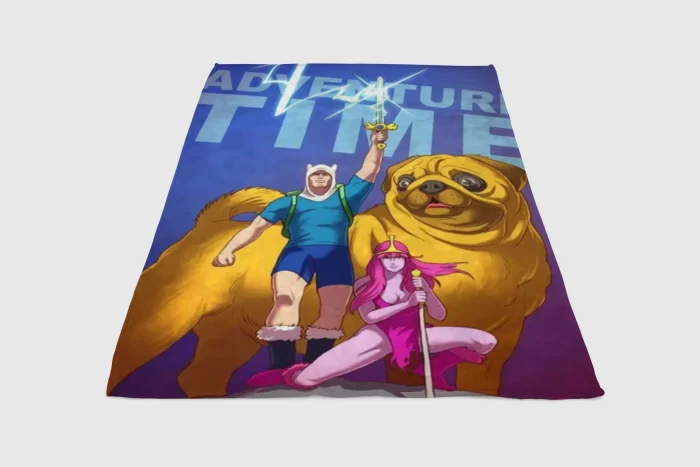 Badass Adventure Time Fleece Blanket Sherpa Blanket