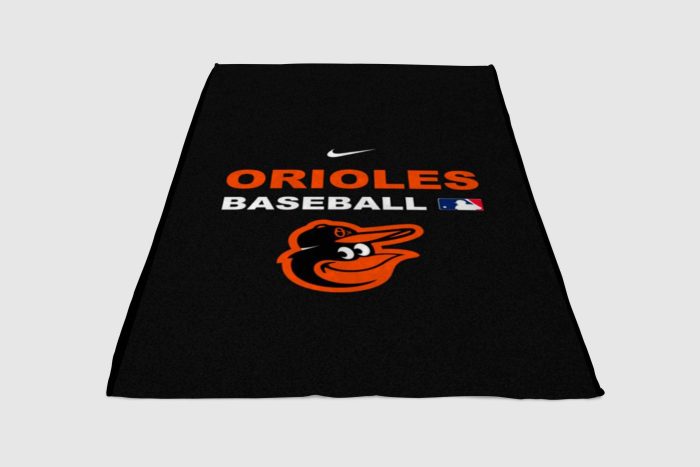 Baltimore Orioles Fleece Blanket Sherpa Blanket