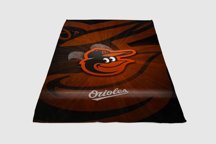 Baltimore Orioles Wallpaper Fleece Blanket Sherpa Blanket