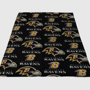 Baltimore Ravens Wood Wallpaper Fleece Blanket Sherpa Blanket