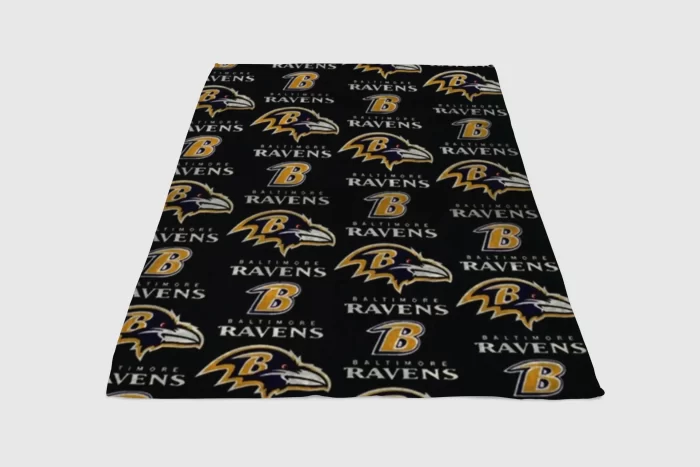 Baltimore Ravens Wood Wallpaper Fleece Blanket Sherpa Blanket