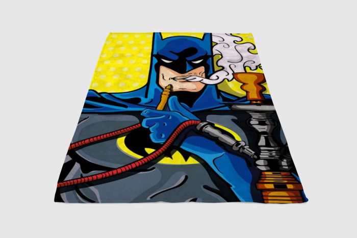 Batman Smoking Wallpaper Fleece Blanket Sherpa Blanket