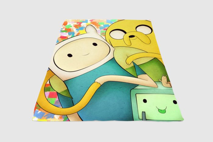 Beemo Jack And Finn Adventure Time Fleece Blanket Sherpa Blanket
