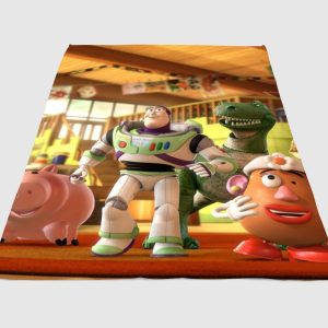 Buzz And Friends Toy Story Fleece Blanket Sherpa Blanket
