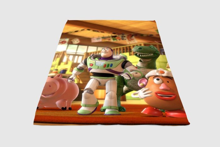 Buzz And Friends Toy Story Fleece Blanket Sherpa Blanket