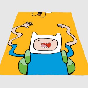 Cartoon Of Finn Adventure Time Fleece Blanket Sherpa Blanket