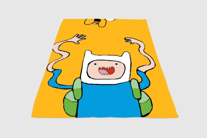 Cartoon Of Finn Adventure Time Fleece Blanket Sherpa Blanket