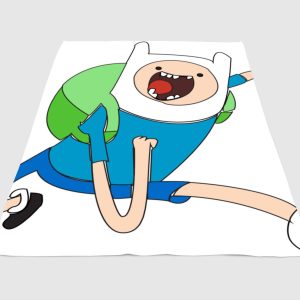 Crazy Finn Adventure Time Fleece Blanket Sherpa Blanket