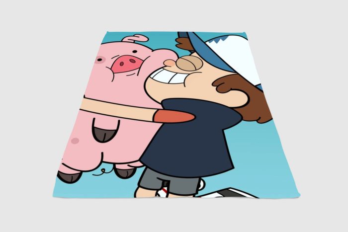 Dipper And Pig Gravity Falls Fleece Blanket Sherpa Blanket