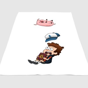 Dipper Gravity Falls Fleece Blanket Sherpa Blanket