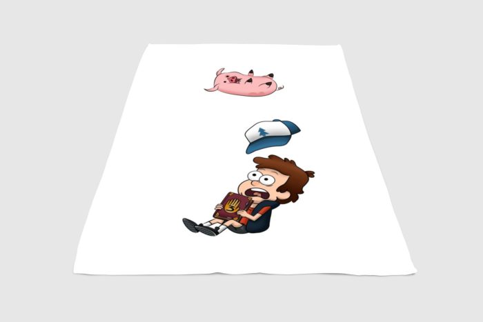 Dipper Gravity Falls Fleece Blanket Sherpa Blanket