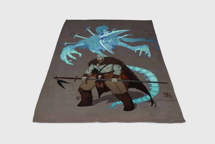 Dnd Ancestral Barbarian Fleece Blanket Sherpa Blanket