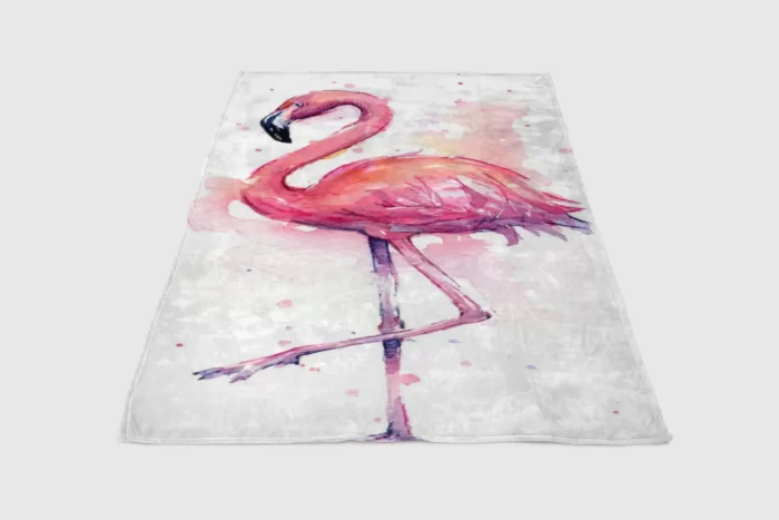 Flamingo Pink Wallpaper Fleece Blanket Sherpa Blanket