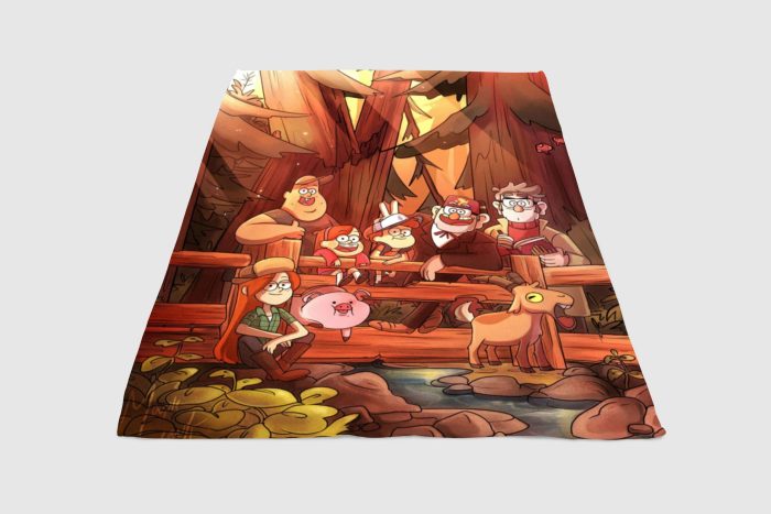 Gravity Falls Forest Fleece Blanket Sherpa Blanket