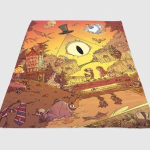 Gravity Falls Sunset Place Fleece Blanket Sherpa Blanket