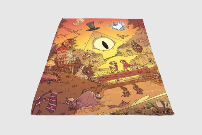 Gravity Falls Sunset Place Fleece Blanket Sherpa Blanket