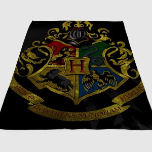 Hogwarts Logo Harry Potter Fleece Blanket Sherpa Blanket