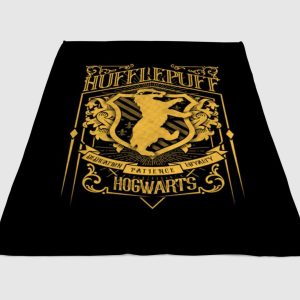 Hufflepuff Harry Potter Gold Fleece Blanket Sherpa Blanket
