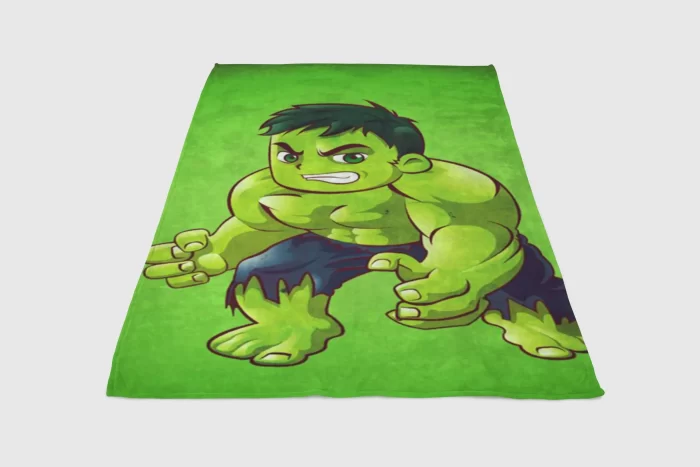 Hulk Cartoon Wallpaper Fleece Blanket Sherpa Blanket