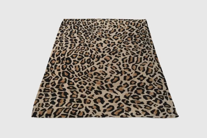 Leopard Wallpaper Fleece Blanket Sherpa Blanket