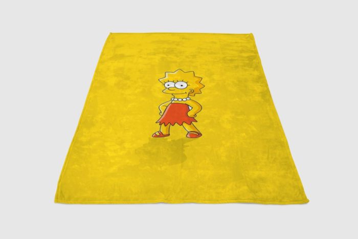 Lisa Simpsons Fleece Blanket Sherpa Blanket