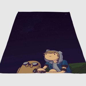 Look Sky Adventure Time Fleece Blanket Sherpa Blanket