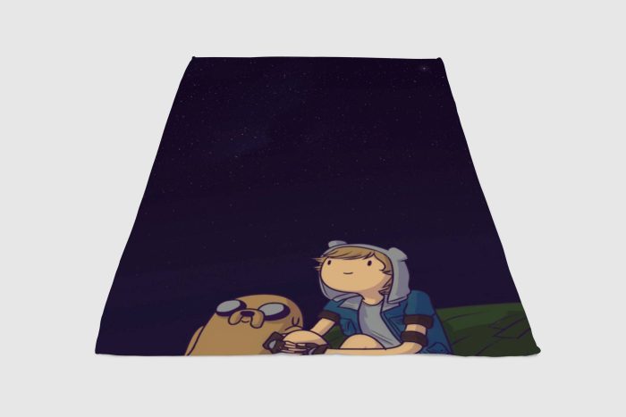 Look Sky Adventure Time Fleece Blanket Sherpa Blanket