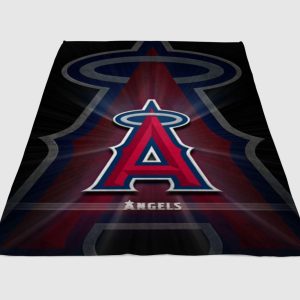 Los Angeles Angels Logo Fleece Blanket Sherpa Blanket