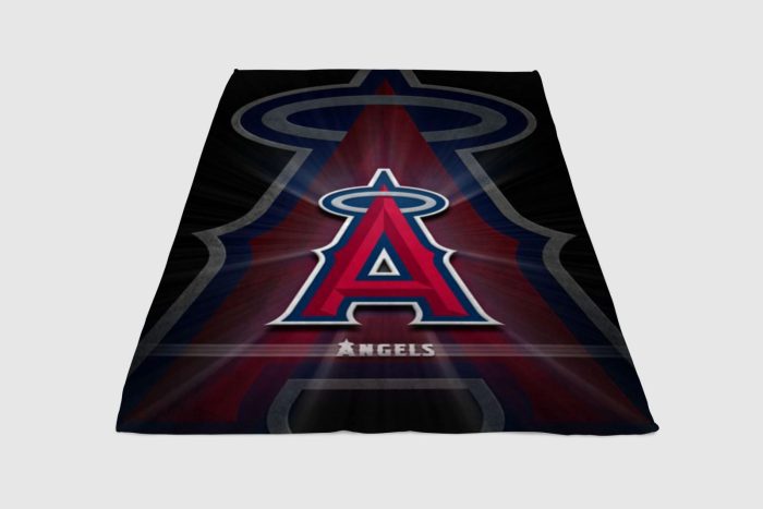 Los Angeles Angels Logo Fleece Blanket Sherpa Blanket