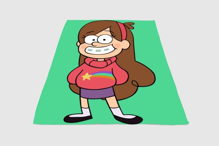 Mabel Gravity Falls Fleece Blanket Sherpa Blanket