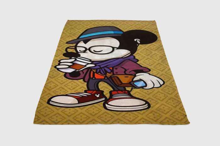Micky Mouse Fleece Blanket Sherpa Blanket