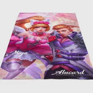 Mobile Legend Miya And Alucard Fleece Blanket Sherpa Blanket