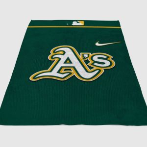 Oakland Athletics Fleece Blanket Sherpa Blanket