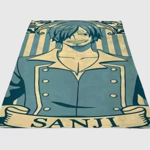 One Piece Sanji Fleece Blanket Sherpa Blanket