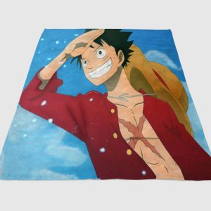 One Piece Wallpaper Fleece Blanket Sherpa Blanket