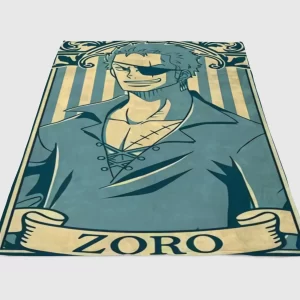 One Piece Zoro Background Fleece Blanket Sherpa Blanket