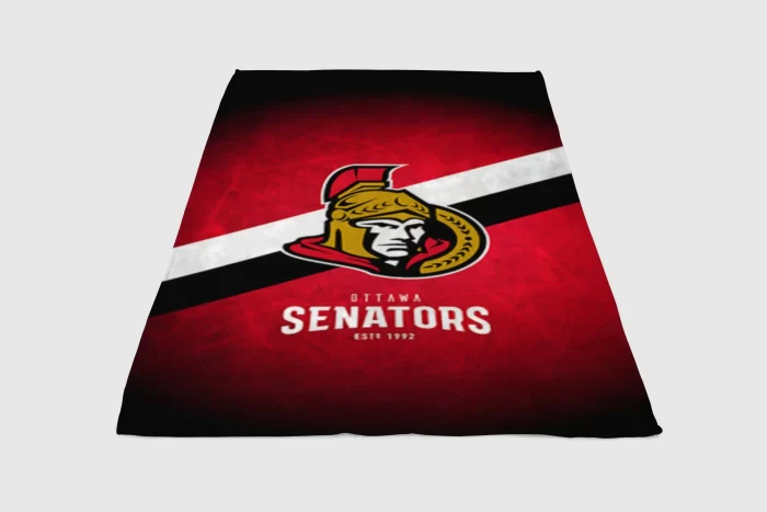 Ottawa Senators Fleece Blanket Sherpa Blanket